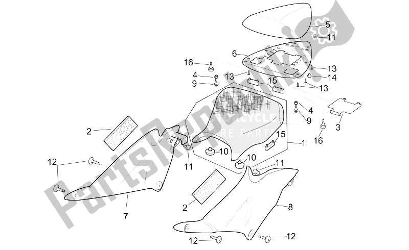 Tutte le parti per il Sella del Aprilia RSV Mille SP 1000 1999