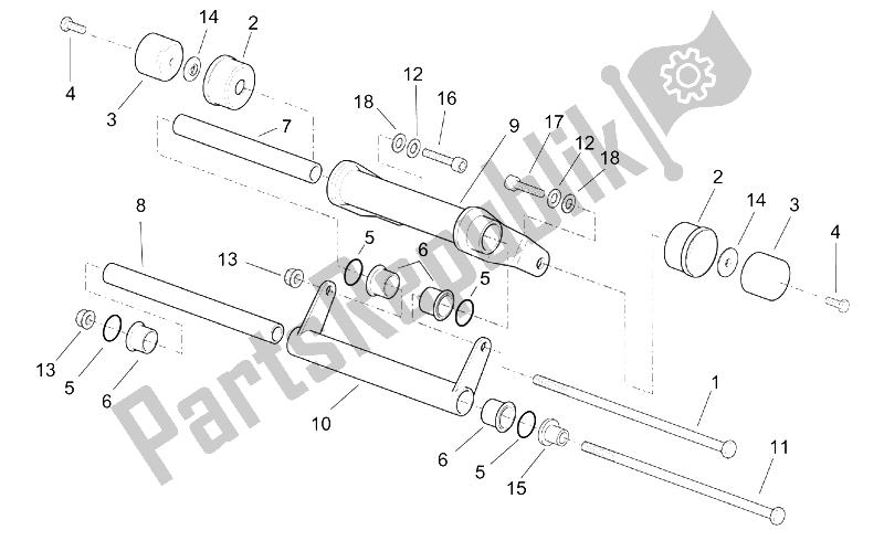 All parts for the Connecting Rod of the Aprilia SR 125 150 1999