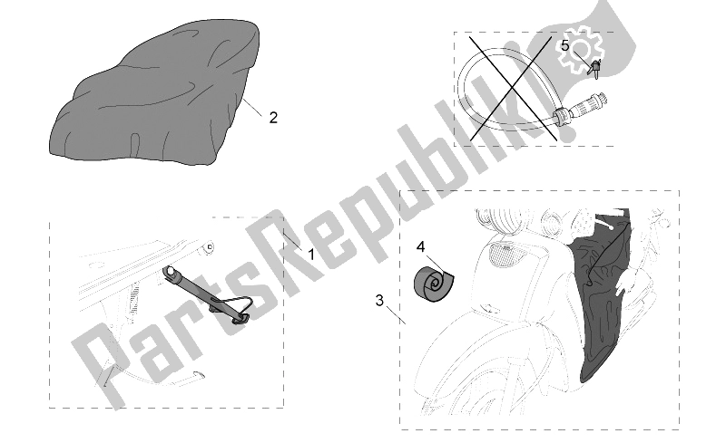 All parts for the Acc. - Various Ii of the Aprilia Scarabeo 125 250 E2 ENG Piaggio 2004