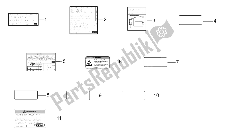 All parts for the Usa Decals of the Aprilia Dorsoduro 750 ABS USA 2015