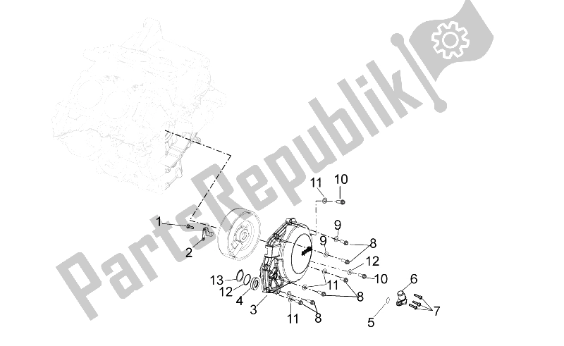 All parts for the Cover of the Aprilia RSV4 Aprc Factory ABS 1000 2013