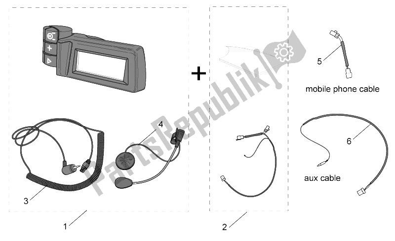 All parts for the Acc. - Various I of the Aprilia Atlantic 125 250 2006