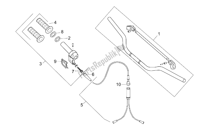 All parts for the Controls I of the Aprilia RX 50 Racing 2003