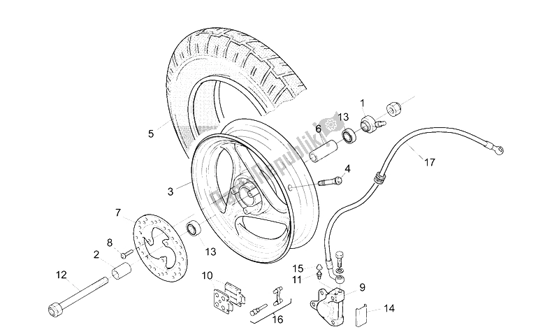 Toutes les pièces pour le Roue Avant du Aprilia SR Viper 50 1994