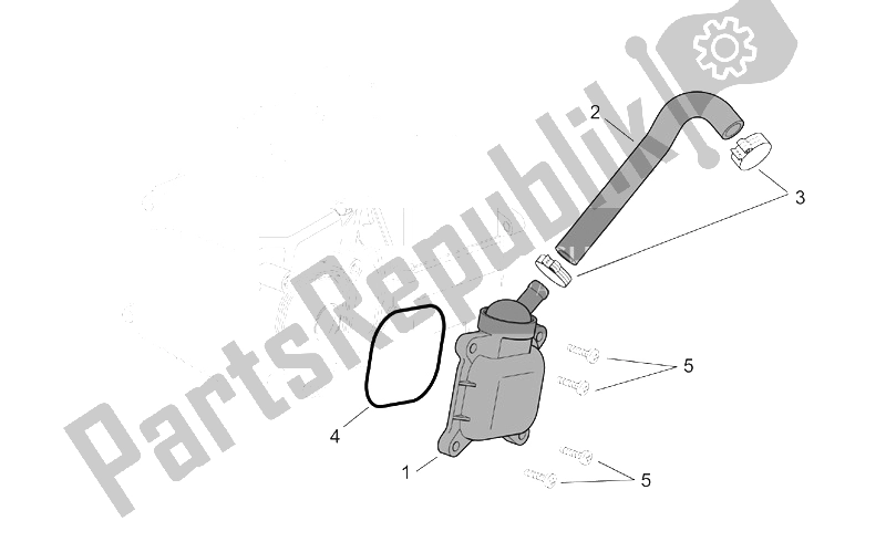 Toutes les pièces pour le Soupape De Reniflard D'huile du Aprilia Mojito 125 150 2003