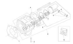 Cylinder with piston