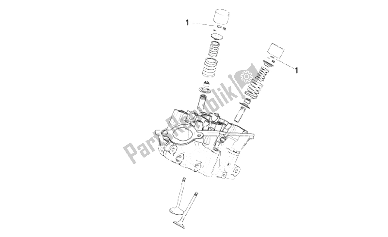 Tutte le parti per il Pastiglie Valvole del Aprilia RSV Tuono 1000 2006