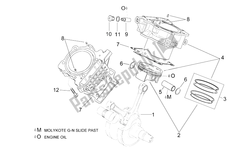 Tutte le parti per il Albero A Gomiti Ii del Aprilia SL 1000 Falco 2000