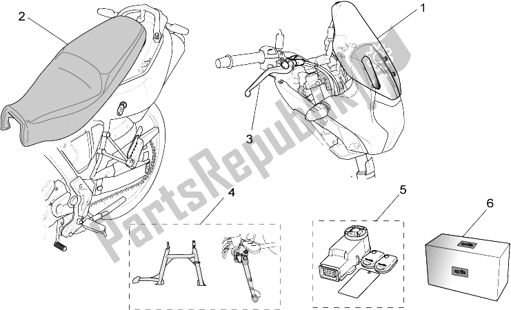 Todas las partes para Acc. - Varios de Aprilia Pegaso Strada Trail 650 IE 2005