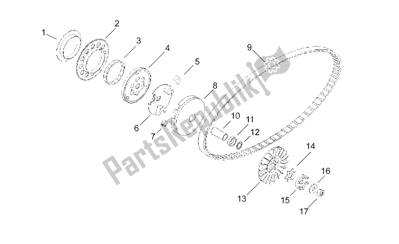 Tutte le parti per il Variatore del Aprilia Area 51 1998