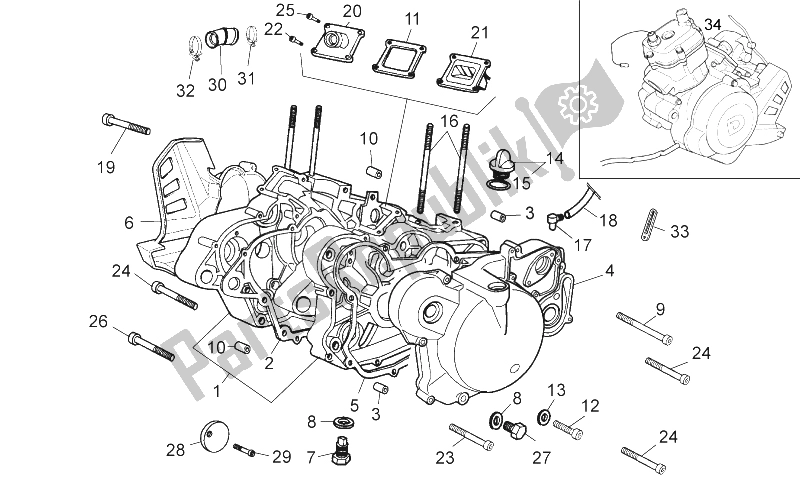All parts for the Carters of the Aprilia RS 50 2006