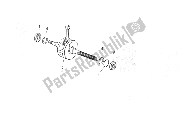 Toutes les pièces pour le Arbre De Transmission du Aprilia Scarabeo 300 Light E3 2009