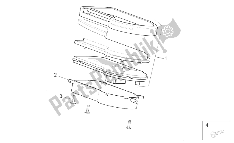 Tutte le parti per il Pannello Di Controllo del Aprilia Sport City 125 200 250 E3 2006