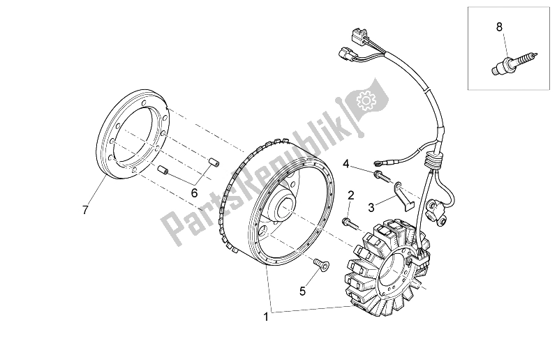 Toutes les pièces pour le Unité D'allumage du Aprilia MXV 450 Cross 2008