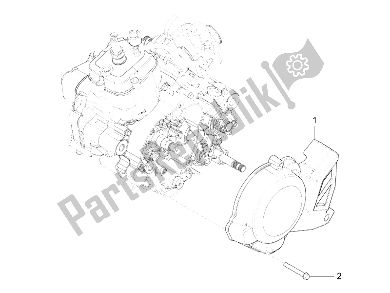 Alle Teile für das Schwungradabdeckung des Aprilia RS4 50 2T 2011