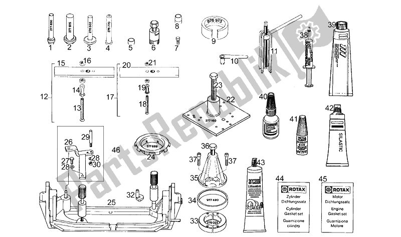 All parts for the Special Tools of the Aprilia Pegaso 125 1991