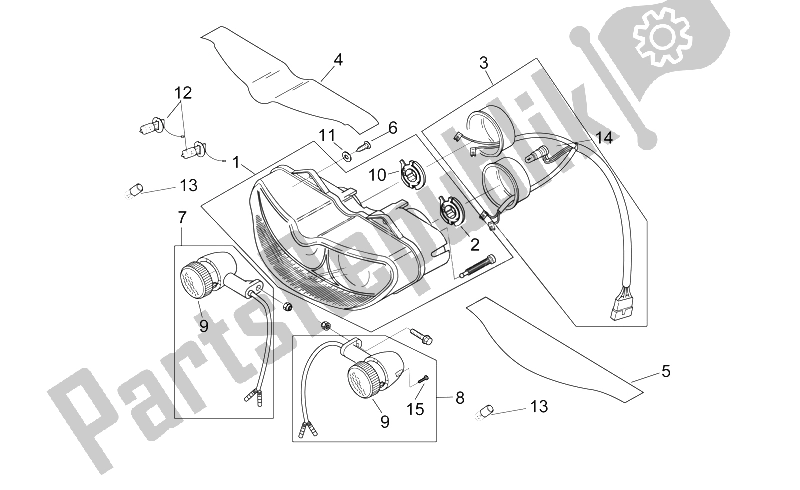 Tutte le parti per il Luci Anteriori del Aprilia RS 50 1999