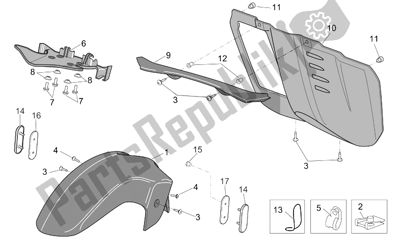 All parts for the Front Body Iii of the Aprilia ETV 1000 Capo Nord 2004