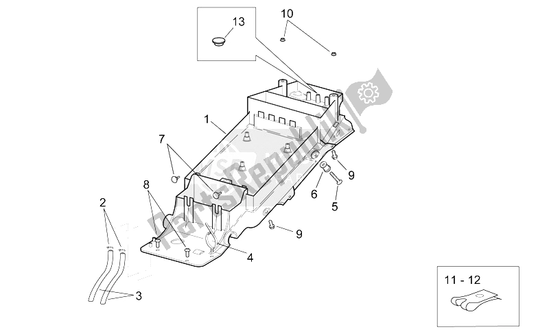 Toutes les pièces pour le Underaddle du Aprilia RSV Mille 1000 2000