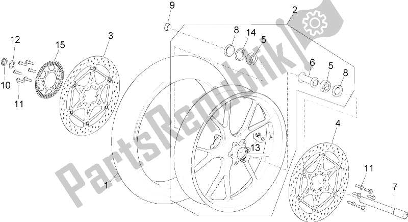 Toutes les pièces pour le Roue Avant du Aprilia RSV4 RR Europe 1000 2016