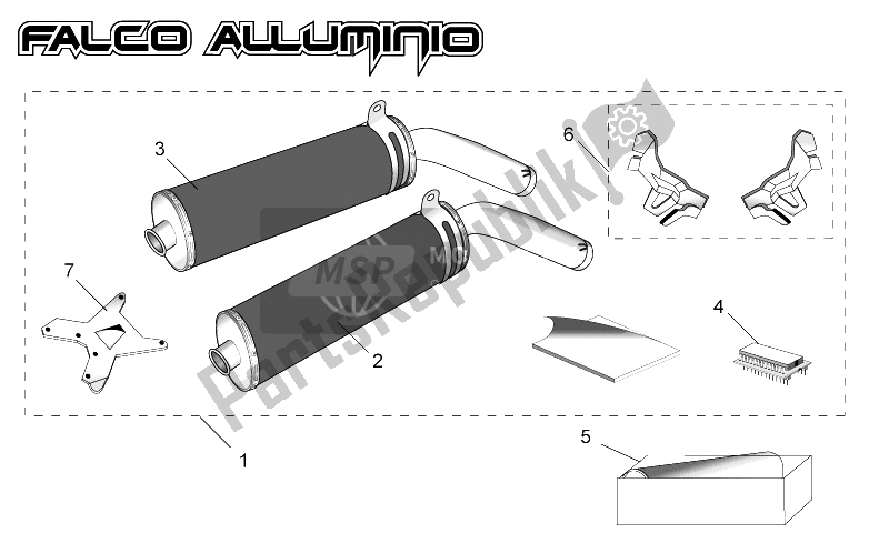 Todas as partes de Acc. - Partes De Desempenho Ii do Aprilia SL 1000 Falco 2000