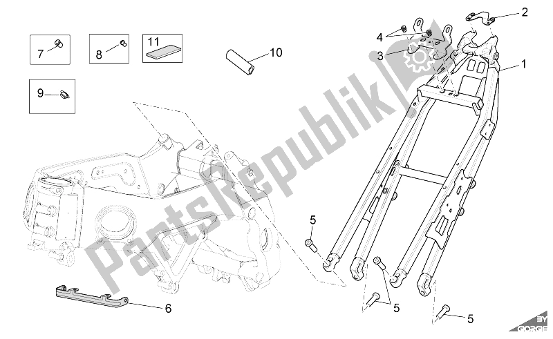 Toutes les pièces pour le Cadre Ii du Aprilia RSV4 R SBK Factory 1000 2009