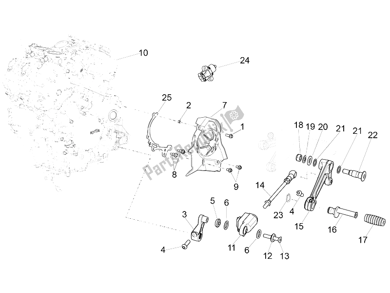 Toutes les pièces pour le Motor-fertigstellung du Aprilia RSV4 RR 1000 2015