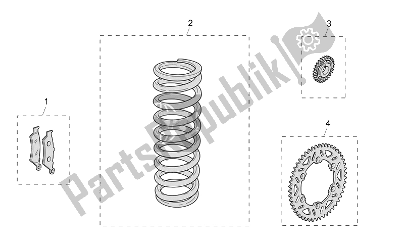 All parts for the Acc. - Cyclistic Components of the Aprilia RXV SXV 450 550 2006