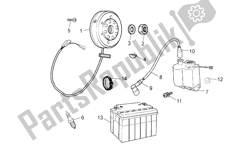 Toutes les pièces pour le Volant du Aprilia RX 50 2014