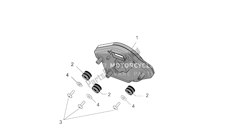 Todas las partes para Tablero de Aprilia RSV Mille Factory 1000 2004 - 2008