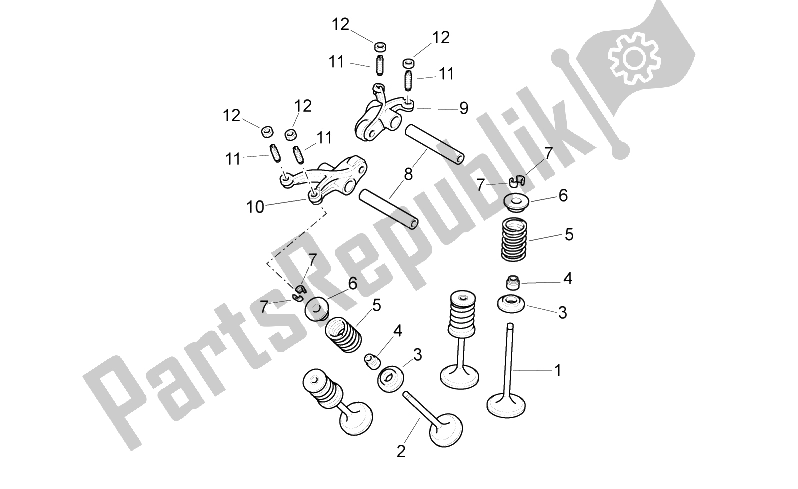 Toutes les pièces pour le Soupapes du Aprilia Pegaso Strada Trail 650 IE 2005