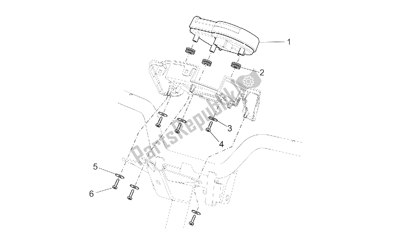 Tutte le parti per il Pannello Di Controllo del Aprilia SR 50 H2O NEW DI Tech 2004