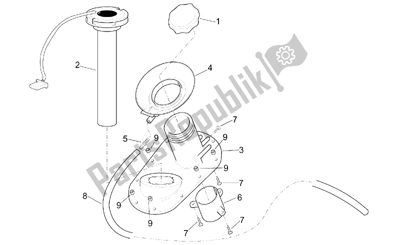 Todas as partes de Sensor De Nível De Combustível do Aprilia Leonardo 250 300 ENG Minarelli 2002