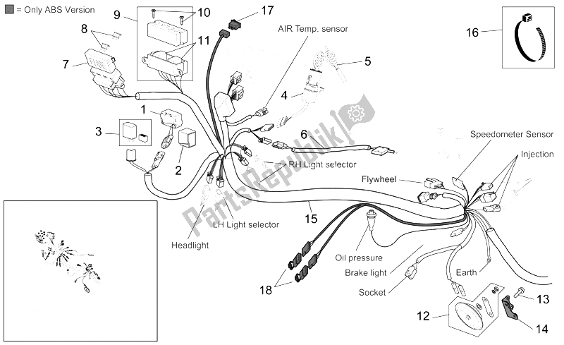 Alle Teile für das Elektrisches System I des Aprilia ETV 1000 Capo Nord 2004