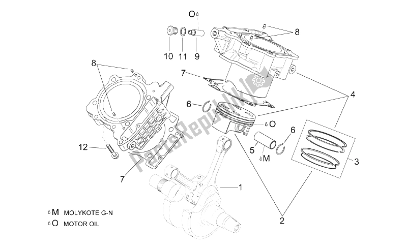 Toutes les pièces pour le Vilebrequin Ii du Aprilia RSV Mille 1000 1998