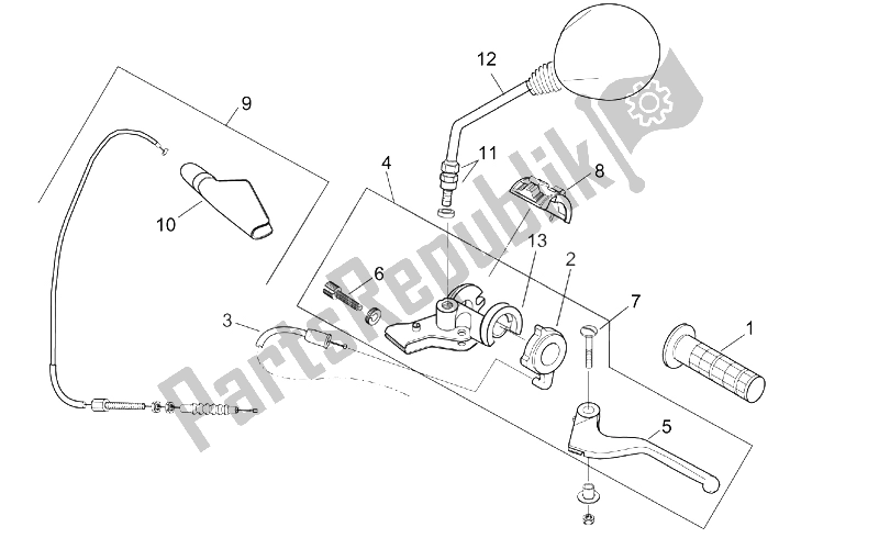 Toutes les pièces pour le Contrôles Iii du Aprilia RX 50 Racing 2003