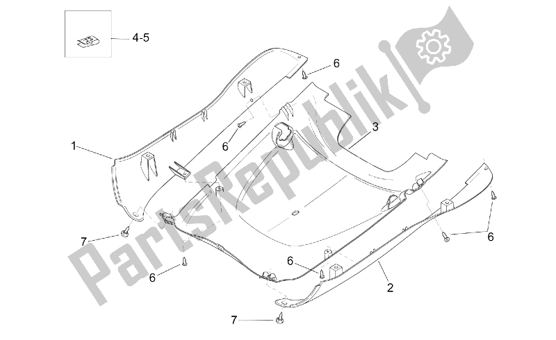 Todas as partes de Corpo Central Iii do Aprilia Mojito Custom 50 2T ENG Aprilia 1999