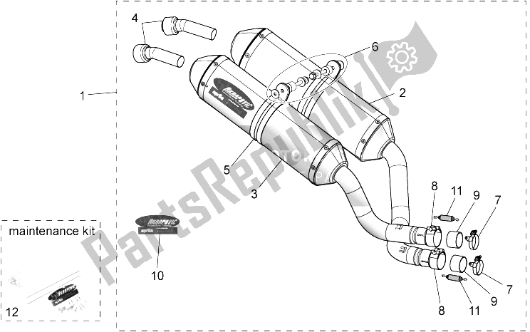 All parts for the Acc. - Performance Parts of the Aprilia Pegaso Strada Trail 650 IE 2005