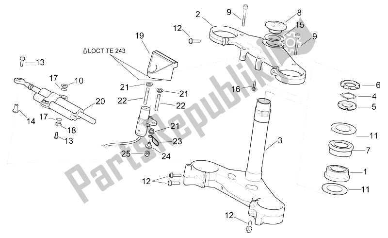 Wszystkie części do Sterowniczy Aprilia RSV Mille SP 1000 1999