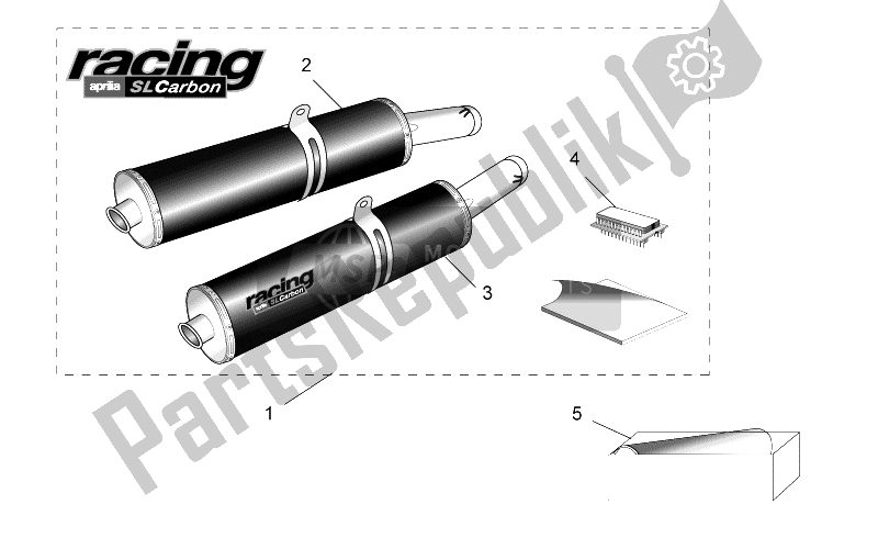 Alle onderdelen voor de Acc. - Prestatie-onderdelen I van de Aprilia SL 1000 Falco 2000