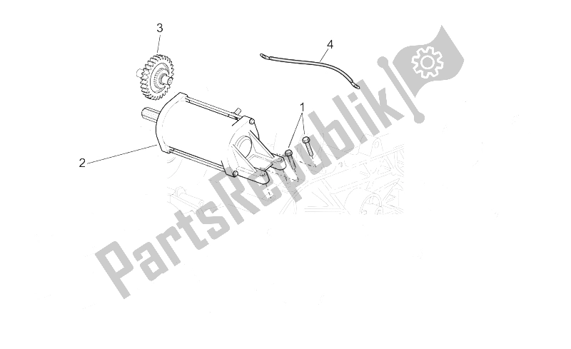 All parts for the Starter Motor Ii of the Aprilia Atlantic 125 250 2006