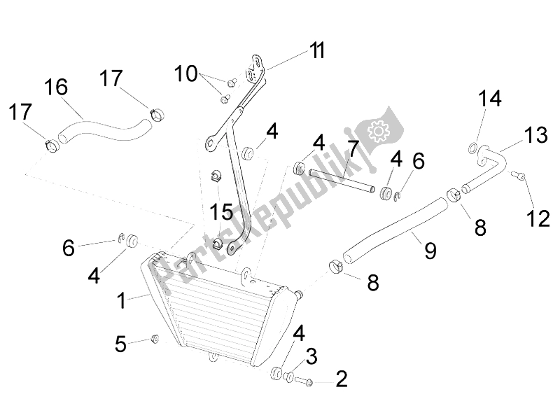 Todas las partes para Radiador De Aceite de Aprilia RSV4 Racing Factory L E 1000 2015