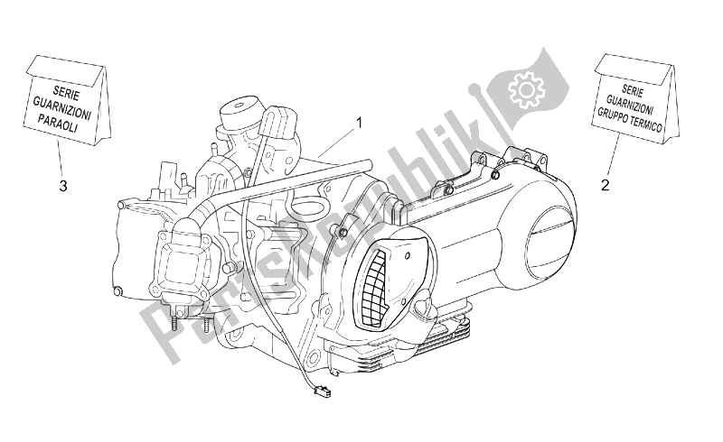 Alle Teile für das Motor des Aprilia Atlantic 125 200 250 2003