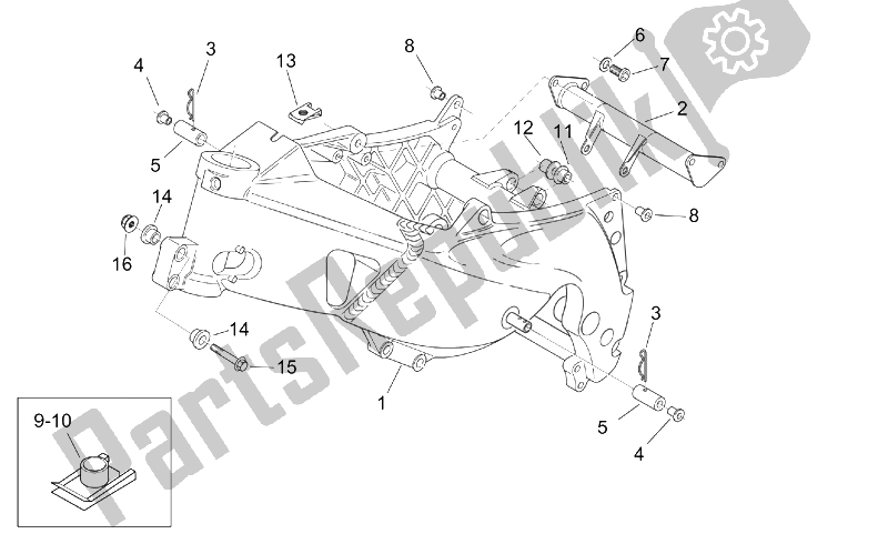 Tutte le parti per il Telaio del Aprilia RS 125 Tuono 2003