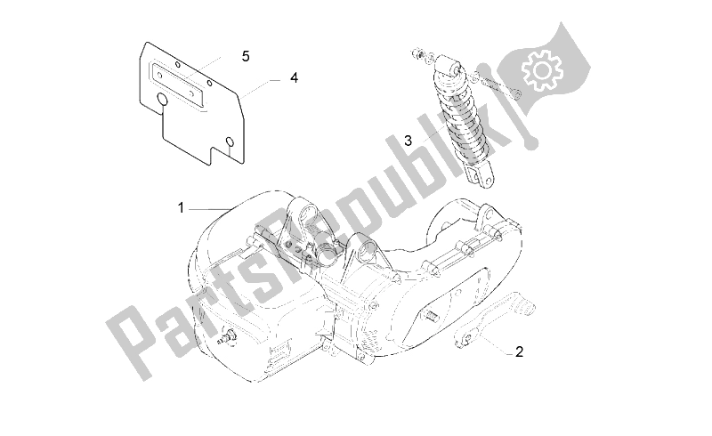 Tutte le parti per il Motore del Aprilia Scarabeo 50 2T ENG Minarelli 1993