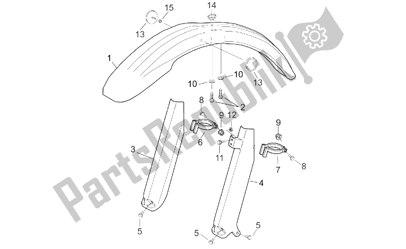 Todas las partes para Cuerpo Delantero I de Aprilia RX 50 Racing 2003