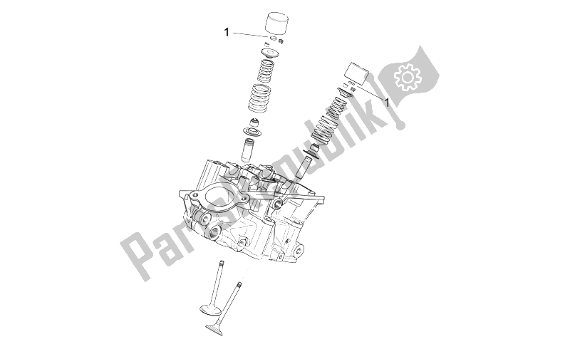 All parts for the Valves Pads of the Aprilia RSV Mille 1000 1998