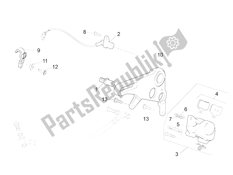 Toutes les pièces pour le étrier De Frein Arrière du Aprilia RSV4 RR Europe 1000 2016