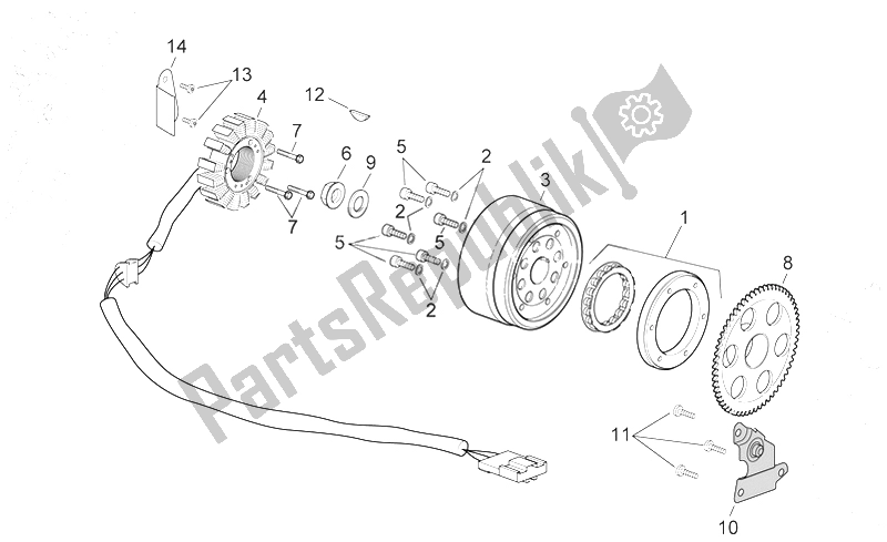 All parts for the Ignition Unit of the Aprilia Scarabeo 400 492 500 Light 2006
