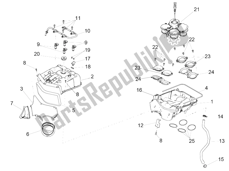 Todas las partes para Caja De Aire de Aprilia RSV4 Racing Factory L E USA 1000 2016